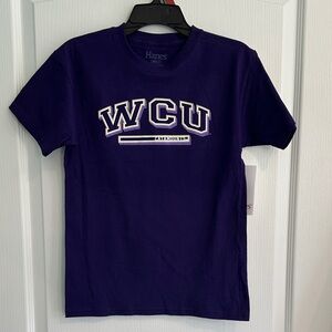 Boys Hanes Purple WCU Tee
